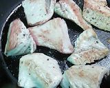 マグロのごま油ワサビ醤油がけ作り方3写真