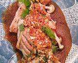 マグロのごま油ワサビ醤油がけ作り方6写真