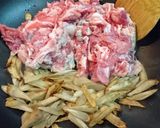 旬★豚汁アレンジ【牡蠣の味噌バター豚汁】作り方3写真