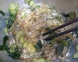 胡麻油香るくずきりサラダ作り方6写真