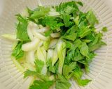 たっぷり生姜のセロリのナムル作り方1写真