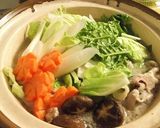超お手軽♪肉野菜　ラーメン巾着鍋作り方4写真