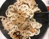 れんこん 水菜 柚子胡椒 きんぴら作り方2写真