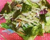 あえるだけ❗野菜とあじのりのサラダ❗作り方2写真