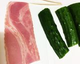 ベーコンときゅうりのおつまみ作り方1写真