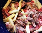 豚肉とこんにゃくとリンゴの炒め物作り方4写真
