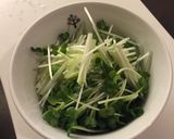 電子レンジ調理！かいわれ大根のおひたし作り方1写真
