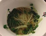 電子レンジ調理！かいわれ大根のおひたし作り方3写真