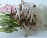 簡単、うどんカルボナーラ作り方1写真
