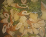 ☆小松菜とちくわとじゃがいもの煮物☆作り方5写真