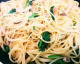 うま～♡きのことほうれん草の和風パスタ♡作り方5写真