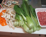 中華風・青梗菜とキノコの餡かけ炒め♪作り方1写真