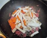 中華風・青梗菜とキノコの餡かけ炒め♪作り方3写真