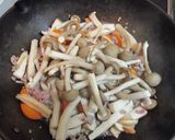 中華風・青梗菜とキノコの餡かけ炒め♪作り方4写真