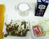 ヘルシークリームパスタ♪～和風～作り方1写真