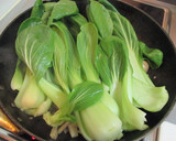 中華風・青梗菜とキノコの餡かけ炒め♪作り方5写真