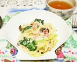 ヘルシークリームパスタ♪～和風～作り方9写真