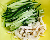 簡単☆胸肉ときゅうりの棒棒鶏風サラダ作り方1写真