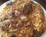 簡単！残り物すき焼きでスペインオムレツ！作り方1写真