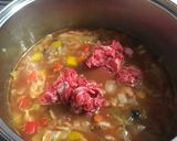 牛肉と野菜たっぷりトマトスープ～ダシダ作り方4写真