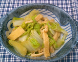 あごだしが効いた白菜と薄揚げのさっと煮作り方8写真