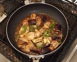鶏となすの醤油麹炒め煮作り方4写真