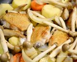 手羽先とごろごろ野菜の食べるレモンスープ作り方3写真