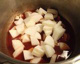 圧力鍋で♪大根とモツのトマトジュース煮作り方3写真