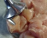 鍋の具に～　鶏だんご作り方1写真