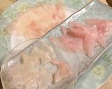 簡単♪割烹風♪カワハギとゆかりのお茶漬け作り方1写真