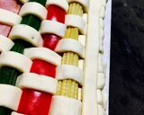 魚焼きグリルで♡鮮やか編みベジチーズパイ作り方13写真