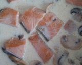 秋鮭のクリームパスタ作り方6写真