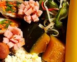 そぼろでリラックマお弁当♫作り方4写真