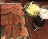 簡単 照り焼きブタ ステーキ風作り方1写真