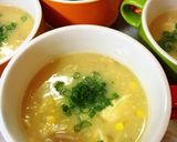 コーンスープ中華風〜作り方6写真