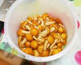 茎わかめとなめこのポン酢あえ作り方3写真