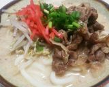 【お手軽】とんこつ風うどん♪作り方4写真
