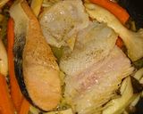 鮭とみしまおこぜのちゃんちゃん焼き作り方2写真