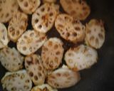 蓮根つくねのカレーきのこ餡♪作り方10写真