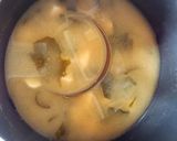 渦巻きお麩入り味噌汁作り方3写真