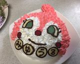 ドキンちゃんケーキ ♡ 簡単キャラケーキ作り方11写真