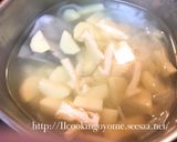 いいお出汁☆じゃがいもとわかめのお味噌汁作り方4写真