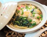 旬★風味抜群【牡蠣のみそ鍋焼きうどん】♪作り方8写真