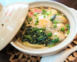 旬★風味抜群【牡蠣のみそ鍋焼きうどん】♪作り方8写真