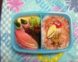 キョロちゃん（いちご）弁当（キャラ弁）作り方6写真