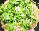 【簡単】水菜とベーコンの和風パスタ作り方6写真