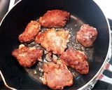 簡単！フライパンでムネ肉の唐揚げ作り方3写真