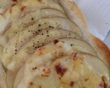 材料4つ 簡単りんごチーズトースト作り方5写真