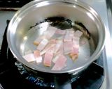 クリームシチューからの、カルボナーラ風作り方6写真