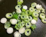 餅ねぎ焼き☝お好み焼風ソース味♪もち消費作り方4写真